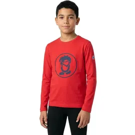 TROLLKIDS Troll Langarm-t-shirt - Bright Red / Mystic Blue - 164 cm