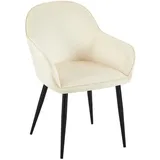 CLP Esszimmerstuhl Boise Samt Creme,