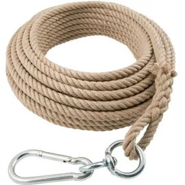 Braun Karabinerhaken 10 m lang Braun