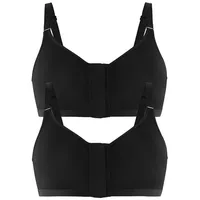 FELINA Set: Bügelloser BH 2er Pack Vorderverschluss-BH ohne Bügel