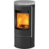 Fireplace Kft. Rondale Stahl gussgrau/Speckstein