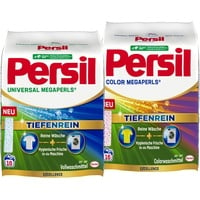Persil Universal Megaperls (16 Waschladungen), Vollwaschmittel & Persil Color Megaperls (16 Waschladungen), Colorwaschmittel mit Tiefenrein Technologie, 20 °C bis 60 °C