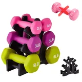 23x22,5x8,5cm Hantelständer, 3 Stufiger Hantel Gewichts Ständer Krafttraining Hantel Aufbewahrungshalter für Heim Fitness Workout