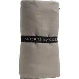 Badetuch GÖZZE "Sports by Gözze", grau (taupe), B:110cm L:175cm, Microfaser, Obermaterial: 90% Polyester, 10% Polyamid, Handtücher (Packung), Sporthandtuch, Größe 110x175 cm, schnell trocknend durch Microfaser