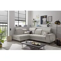 ed exciting design Rockdale L-Form mit Bettkasten, beige,