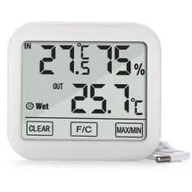 GreenBlue GB381 Wetterstation mit Außensonde Kabellänge 1,5m Komfortanzeige Thermometer Hygrometer Luftfeuchtigkeitsmessung Außen- und Innentemperatur