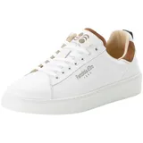 Pantofola d'Oro Elba Low White/Cognac Größe EU 45 - Weiß