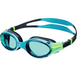 Schwimmbrille SPEEDO "J Schwimmbrille", blau (blau, grün), Sportbrillen, mit kontrastfarbenen Details