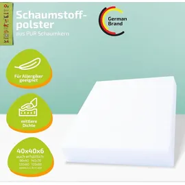 Kinderwelt Polsterauflage 40 x 40 x 6 cm weiß 1 St.