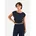 Crop Top in Dunkelblau Gr L