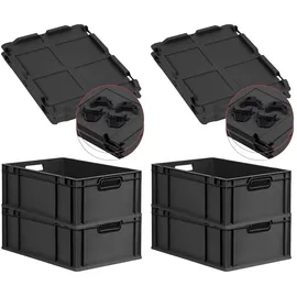 Proregal Eurobox NextGen Color 40 x 22 x 60 cm 4-tlg. schwarz