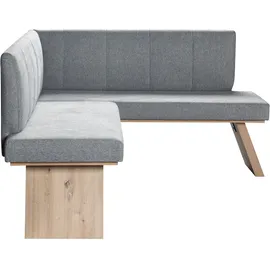 Home Affaire Eckbank HOME AFFAIRE "Nina Küchenbank, Polsterbank, Esszimmerbank, Breite 185x 150 cm", grau (antarctica, dekor eiche ontario), B:185cm H:88cm T:150cm, Polyester, Polyurethan, Spanplatte, Sitzbänke, Eckbank, Moderne Bank in tollen Farben, Anzahl