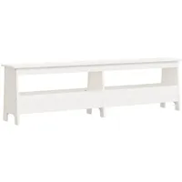VidaXL Flurbank Weiß 160x28x45 cm Massivholz Kiefer