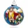 SIKORA Nussknacker Weihnachtskugel Innenglasmalerei besonderer Christbaumschmuck Ornament von innen handbemalt D: 10 cm - K10-15