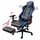 Trisens Gaming Stuhl Kunstleder Schwarz/Blau