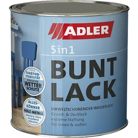 Adler 5in1 Buntlack Verkehrsweiß glänzend 0,125 l