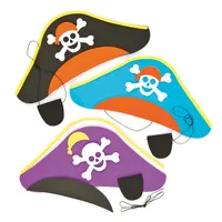 Baker Ross Bastelset - Piratenhut & Augenklappe - für Kinder zum Spielen ideal zum Kindergeburtstag und Karneval - 3 Stück, Mittel