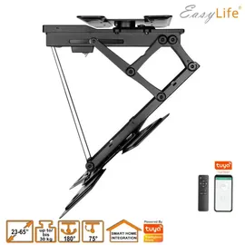 Easy Life EasyLife TV Deckenhalter Smart Home elektrisch drehbar und schwenkbar, 23 bis 65 Zoll VESA 400x400 Schwarz