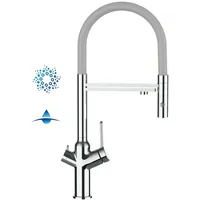 VIZIO BOD 4 Wege Wasserhahn Einhebelmischer Grau