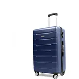 Easy Move ABS Hartschalenkoffer - Reisekoffer mit 360° Rädern, Zahlen-Schloss -, Hartschalenkoffer, Luggage, Trolley Koffer (Dark Blue, XL 74cm)