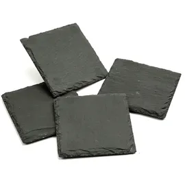 GAUMENKICK Untersetzer SCHIEFER Glasuntersetzer Getränkeuntersetzer Tisch 4 Stück