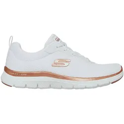 SKECHERS Damen Freizeitschuhe FLEX APPEAL 4.0 -, Weiß WTRG, 39