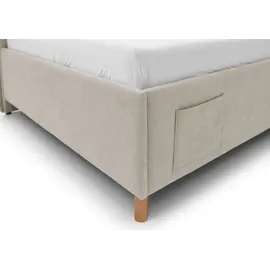 Meise Möbel meise.möbel Polsterbett Fun 140 x 200 cm Stoff Beige