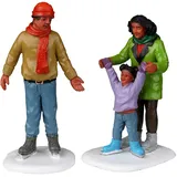 Lemax 22125 Vail Village Figurine Family Ice Follies