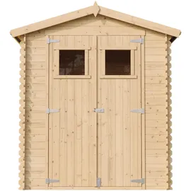 TIMBELA Holzhaus Gartenhaus M367+M367G - Mit imprägniertem BodenB196xL136xH218 cm/ 1.98 m2