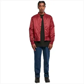 Build Your Brand BY030 | Bomber Jacke - Farbe: Burgundy - Größe: S - Weiß - S