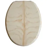 ADOB WC-Sitz Marmor extrem stabil mit Edelstahlscharnieren, beige