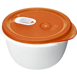 ROTHO      Mikrowellen-Behälter "Clever" 1,6 l weiß/rot