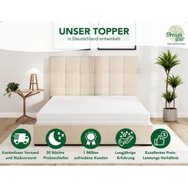 Dreamstar Easy Flex Matratzentopper 160 x 200 cm weiß