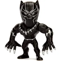 Jada Toys Marvel Black Panther Figur aus Die-cast, 10 cm, Sammelfigur, Druckguss, schwarz