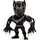 Jada Toys Marvel Black Panther Figur aus Die-cast, 10 cm, Sammelfigur, Druckguss, schwarz