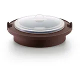 LéKué Dampfnudel-Garer (Buns & Baos), Silikon, braun, 23,5 cm