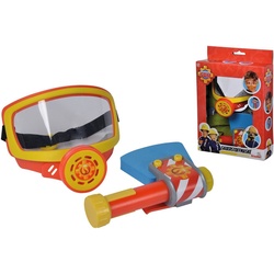 SIMBA Spielzeug-Sauerstoffmaske Feuerwehrmann Sam, Feuerwehr Sauerstoffmaske, (Set, 2-tlg), mit Spielzeug-Axt blau|gelb|rot