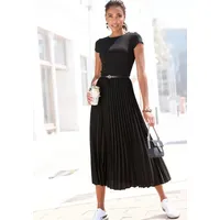 LASCANA Midikleid Schwarz 42