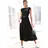 LASCANA Midikleid Schwarz 42