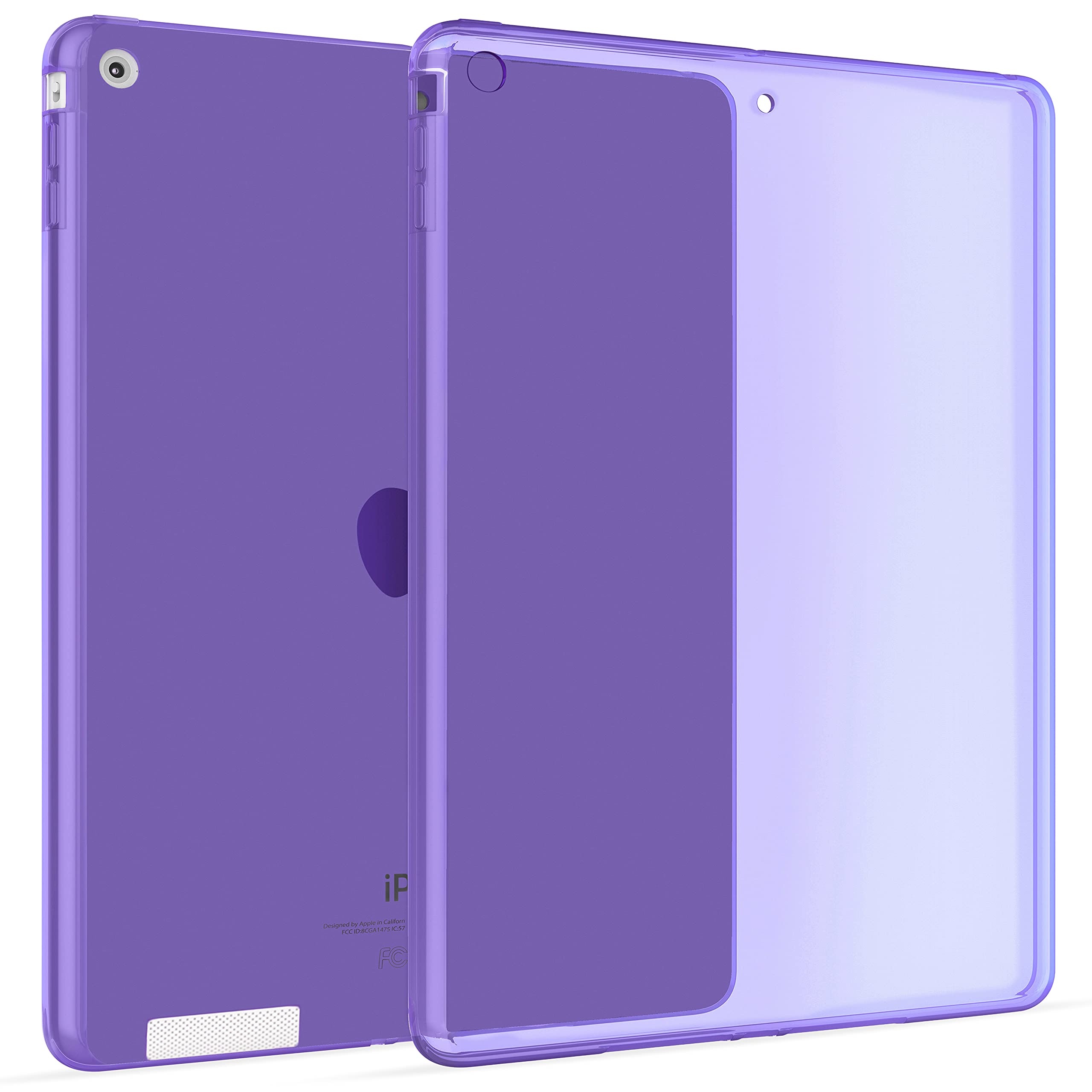 Okuli Hülle Kompatibel mit Apple iPad 2, iPad 3, iPad 4 - Transparent Silikon Cover Case Schutzhülle in Lila