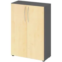 bümö Aktenschrank 80 x 35 x 114,4 cm grau