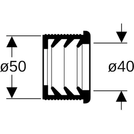 Geberit Manschette d 40/50 mm Siphonanschluss