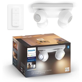 Philips Hue White Ambiance Buckram Viererspot weiß