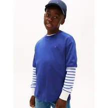Tommy Hilfiger Essential Archive fit Tee SS Kb0kb09646 Andere Blusen, blau, majesty Blue), 4 (104),