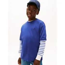 Tommy Hilfiger Essential Archive fit Tee SS Kb0kb09646 Andere Blusen, blau, majesty Blue), 4 (104),