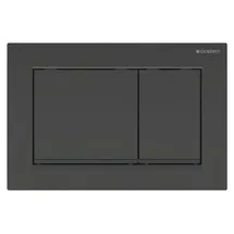 Geberit Omega30 Betätigungsplatte schwarz/schwarz matt 115.080.DW.1