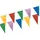 Papstar Wimpelkette Girlande 4 m 10 St. Bunt
