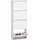 Homcom Schuhschrank 55 x 15 x 139,5 cm weiß / weiß
