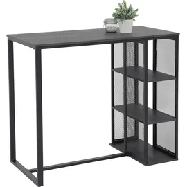 HELA Tische Bartisch Klara 120 x 60 x 103 cm Eiche Dunkelgrau