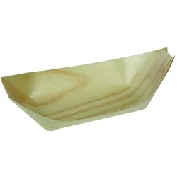 WISEFOOD 4000 Stück - Boot 80mm Holz - 30ml